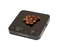 MiiCoffee Minipress - Báscula de café con temporizador automático para café expreso y pour over, carcasa de aluminio y placa de cristal