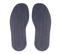MIIDII Repuesto de reparación de suela completa para zapatos de trabajo, zapatos planos, 4 mm de grosor, 1 par (negro)