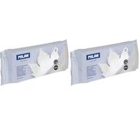 Miilan Pasta de Modelar, Blanco Pequeño (Paquete de 2)