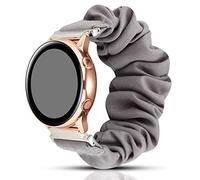 Miimall 20mm Scrunchie Correa Compatible con Samsung Galaxy Watch Active/Acitve 2 40mm/ 44mm, Elástica Suave Tela Estampada Correa Reemplazo para Samsung Galaxy Watch 42mm/ Gear S2 Classic