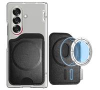 Miimall Cartera Magnetica Movil para Samsung Galaxy S25 S24 Ultra/Plus/Edge/FE/A17/A16/A56, Magnetic Wallet, mag-Safe Tarjetero Fino para 2 Tarjetas, Billetera Magnetica Movil para Samsung S25, Negro