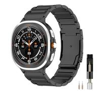 Miimall Correa de aleación de titanio premium para Samsung Galaxy Watch 7 Ultra 47mm, No Gap Business Band, pulsera de metal de titanio ligero, Samsung Watch Ultra correas de repuesto para hombres y
