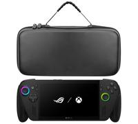 Miimall Estuche de Transporte para ASUS Rog Xbox Ally X / ROG Xbox Ally 2025, Bolsa de Almacenamiento Portátil de Piel Sintética, Antiarañazos Antigolpes Rígida Funda de Viaje con Bolsillos, Negro