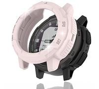 Miimall Funda compatible con Garmin Instinct Crossover, resistente a los arañazos, anticaídas, TPU, protección militar para accesorios Instinct Crossover (rosa)