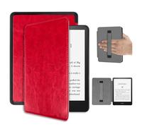 Miimall Funda de piel compatible con Kindle Colorsoft Signature Edition/Kindle Paperwhite de 7 pulgadas 2024, [correa de mano] [encendido y apagado automático] Funda protectora a prueba de golpes para