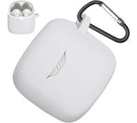Miimall Funda de silicona compatible con JBL Tune Flex 2, ligera y suave de silicona [LED frontal visible] [mosquetón antipérdida] resistente a los golpes portátil para exteriores para JBL Tune Flex 2