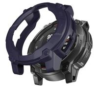 Miimall Funda para Garmin Instinct 3 Solar 45mm Mujer y Hombres,Carcasa Suave y Agradable para la Piel,Funda de Instalación Rápida,Protector Compatible con Garmin Instinct 3 Solar 45mm-Azul Noche