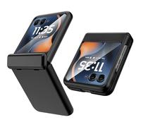 Miimall Funda para Motorola RAZR 60 2025, [Protección de Bisagra] [Protector de Pantalla] PC Rígida Antigolpes Protección Completa de 360°, Antiarañazos Fina Mate Carcasa para Moto RAZR 60, Negro