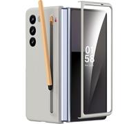 Miimall Funda para Samsung Galaxy Z Fold 7 con S Pen, [Ranura para S Pen] [Protector de Pantalla HD] Antichoque Antiarañazos Protección de 360°, Fina Case Fold7 Resistente Carcasa para Z Fold7, Gris