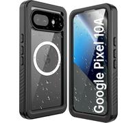 Miimall Funda y Protector Pantalla para Google Pixel 10A, [IP68 Impermeable Estanca] [Magnética] Compatible con Cargador Pixelsnap, 360 Antigolpes Grado Militar, Rígida Carcasa para Pixel 10A, Negro