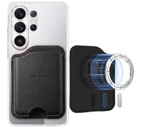 Miimall mag-Safe Wallet para Samsung Galaxy S26 Ultra, [Soporte para 5 Tarjetas] [Bloqueo RFID] Slim Magnetic Wallet, Cartera Magnética de Cuero para Samsung S25 S24 Ultra/Plus/Edge/FE/A56/A17, Negro
