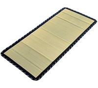 MIINA Colchón de tatami tradicional japonés Igusa (hierba de prisa), tapete de dormir, colchón de futón japonés, tapete Goza (individual, natural) 35 x 79 pulgadas