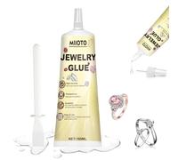 Miioto Cola Blanca Manualidades, Cola Transparente, Pegamento Extrafuerte, Unión de Precisión para Arte, Joyería, Bricolaje - 100ml