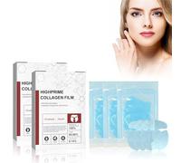 Miioto Mascarilla de Colageno, Parches de Colágeno Coreano, Korean Collagen Firming Mask, Anti-aging Face Masks, Highprime Collagen Film, Mascarillas Hidratantes Faciales, 18 Piezas