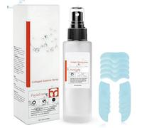 Miioto Mascarilla Facial Coreana, 100ml Collagen Mask Spray Kit+5 Piezas Parches de Colágeno Coreano, Mascarilla de Colageno, Reducir las Líneas Finas y Antienvejecimiento