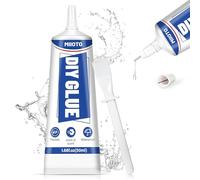Miioto Pegamento Modelismo, Pegamento Manualidades, Cola Blanca Manualidades, Pegamento Artesanal Para Hobby y Bricolaje - Adecuado para Maquetas, Manualidades, Papel, 50ml