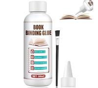 Miioto Pegamento para Encuadernacion, Pegamento Puzzle, Cola Blanca, Transparente y de Secado Rápido, PVA Glue para Reparar y Pegar Libros, Postales, DIY & Manualidades de Papel (200ml)