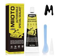 Miioto Silicona Negra para Coche, Sellador Faros, Silicona Alta Temperatura | Sellado e Impermeable, Curado Rápido, Adecuado para Carrocerías, Ventanas, Techos y Otros Componentes(-58°F a 392°F)