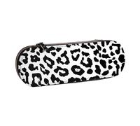 MIJKO Animales con Estampado de Leopardo Las Artes, Estuche para lápices Estuche para lápices de Cuero de PU Estuche para lápices de Gran Capacidad Estuche para lápices Bolsa de cosméticos