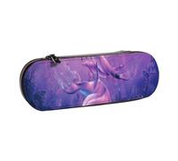 MIJKO Animales Delfines, Estuche para lápices Estuche para lápices de Cuero de PU Estuche para lápices de Gran Capacidad Estuche para lápices Bolsa de cosméticos