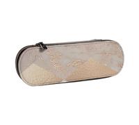 MIJKO Argyle de mármol de Oro Rosa cobrizo y Rubor, Estuche para lápices Estuche para lápices de Cuero de PU Estuche para lápices de Gran Capacidad Estuche para lápices Bolsa de cosméticos