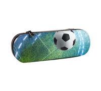 MIJKO Balón Deportivo de fútbol Impreso., Estuche para lápices Estuche para lápices de Cuero de PU Estuche para lápices de Gran Capacidad Estuche para lápices Bolsa de cosméticos
