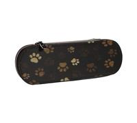 MIJKO Barro con Estampado de Patas, Estuche para lápices Estuche para lápices de Cuero de PU Estuche para lápices de Gran Capacidad Estuche para lápices Bolsa de cosméticos