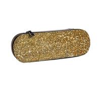 MIJKO Brillo Dorado Brillo Reluciente Brillante, Estuche para lápices Estuche para lápices de Cuero de PU Estuche para lápices de Gran Capacidad Estuche para lápices Bolsa de cosméticos