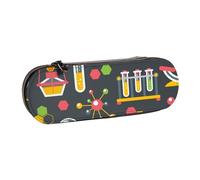 MIJKO Ciencia quimica, Estuche para lápices Estuche para lápices de Cuero de PU Estuche para lápices de Gran Capacidad Estuche para lápices Bolsa de cosméticos