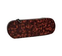 MIJKO Código de Programador Rojo, Estuche para lápices Estuche para lápices de Cuero de PU Estuche para lápices de Gran Capacidad Estuche para lápices Bolsa de cosméticos