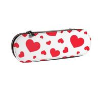 MIJKO Corazón disperso, Estuche para lápices Estuche para lápices de Cuero de PU Estuche para lápices de Gran Capacidad Estuche para lápices Bolsa de cosméticos