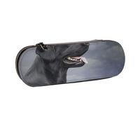 MIJKO Dibujo Perro Labrador, Estuche para lápices Estuche para lápices de Cuero de PU Estuche para lápices de Gran Capacidad Estuche para lápices Bolsa de cosméticos