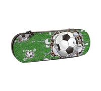 MIJKO Diseño de Agujeros de balón de fútbol., Estuche para lápices Estuche para lápices de Cuero de PU Estuche para lápices de Gran Capacidad Estuche para lápices Bolsa de cosméticos