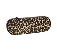 MIJKO Diseño de Leopardo, Estuche para lápices Estuche para lápices de Cuero de PU Estuche para lápices de Gran Capacidad Estuche para lápices Bolsa de cosméticos