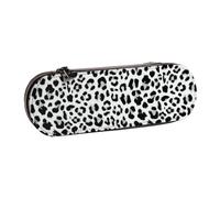 MIJKO Diseño de Patrones sin Fisuras de Leopardo, Estuche para lápices Estuche para lápices de Cuero de PU Estuche para lápices de Gran Capacidad Estuche para lápices Bolsa de cosméticos