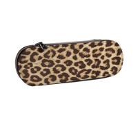 MIJKO Divertido Estampado de Leopardo., Estuche para lápices Estuche para lápices de Cuero de PU Estuche para lápices de Gran Capacidad Estuche para lápices Bolsa de cosméticos