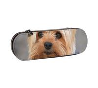 MIJKO El Perro Yorkies más Lindo, Estuche para lápices Estuche para lápices de Cuero de PU Estuche para lápices de Gran Capacidad Estuche para lápices Bolsa de cosméticos