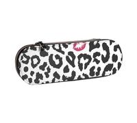 MIJKO Estampado Animal con Forma De Beso, Estuche para lápices Estuche para lápices de Cuero de PU Estuche para lápices de Gran Capacidad Estuche para lápices Bolsa de cosméticos