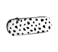 MIJKO Estampado Animal dálmata pictórico, Estuche para lápices Estuche para lápices de Cuero de PU Estuche para lápices de Gran Capacidad Estuche para lápices Bolsa de cosméticos