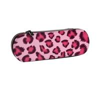 MIJKO Estampado de Cebra Rosa, Estuche para lápices Estuche para lápices de Cuero de PU Estuche para lápices de Gran Capacidad Estuche para lápices Bolsa de cosméticos