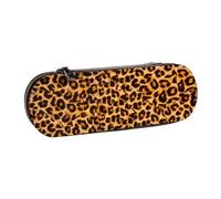 MIJKO Estampado de Leopardo, Estuche para lápices Estuche para lápices de Cuero de PU Estuche para lápices de Gran Capacidad Estuche para lápices Bolsa de cosméticos