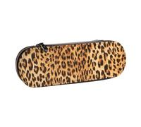 MIJKO Estampado de Leopardo, Estuche para lápices Estuche para lápices de Cuero de PU Estuche para lápices de Gran Capacidad Estuche para lápices Bolsa de cosméticos