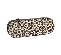 MIJKO Estampado de Leopardo, Estuche para lápices Estuche para lápices de Cuero de PU Estuche para lápices de Gran Capacidad Estuche para lápices Bolsa de cosméticos