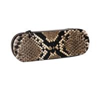 MIJKO Estampado de Piel de Serpiente, Estuche para lápices Estuche para lápices de Cuero de PU Estuche para lápices de Gran Capacidad Estuche para lápices Bolsa de cosméticos