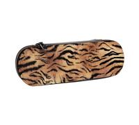 MIJKO Estampado de Tigre, Estuche para lápices Estuche para lápices de Cuero de PU Estuche para lápices de Gran Capacidad Estuche para lápices Bolsa de cosméticos