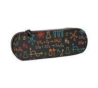 MIJKO Experimento Educativo de Ecuaciones de química, Estuche para lápices Estuche para lápices de Cuero de PU Estuche para lápices de Gran Capacidad Estuche para lápices Bolsa de cosméticos