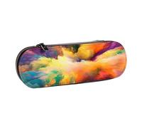 MIJKO Explosión de Nube Multicolor, Estuche para lápices Estuche para lápices de Cuero de PU Estuche para lápices de Gran Capacidad Estuche para lápices Bolsa de cosméticos