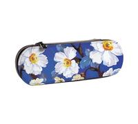 MIJKO Flor de Acuarela, Estuche para lápices Estuche para lápices de Cuero de PU Estuche para lápices de Gran Capacidad Estuche para lápices Bolsa de cosméticos