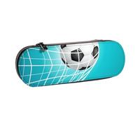 MIJKO Fútbol GOL Fútbol Ganar, Estuche para lápices Estuche para lápices de Cuero de PU Estuche para lápices de Gran Capacidad Estuche para lápices Bolsa de cosméticos