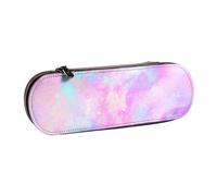MIJKO Galaxia Jaspeada Rosa Púrpura, Estuche para lápices Estuche para lápices de Cuero de PU Estuche para lápices de Gran Capacidad Estuche para lápices Bolsa de cosméticos